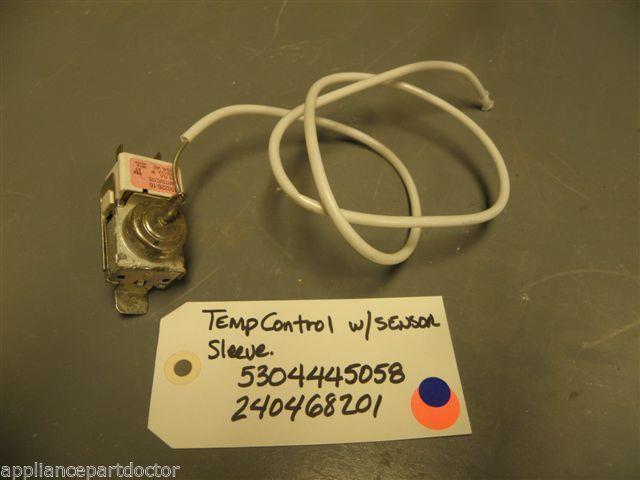 FRIGIDAIRE REFRIGERATOR 5304445058 240468201 Temp control w/ sensor sleeve used FRIGIDAIRE REFRIGERATOR 5304445058 240468201 Temp control w/ sensor sleeve used